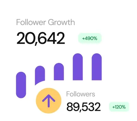 A illustration of grow followers